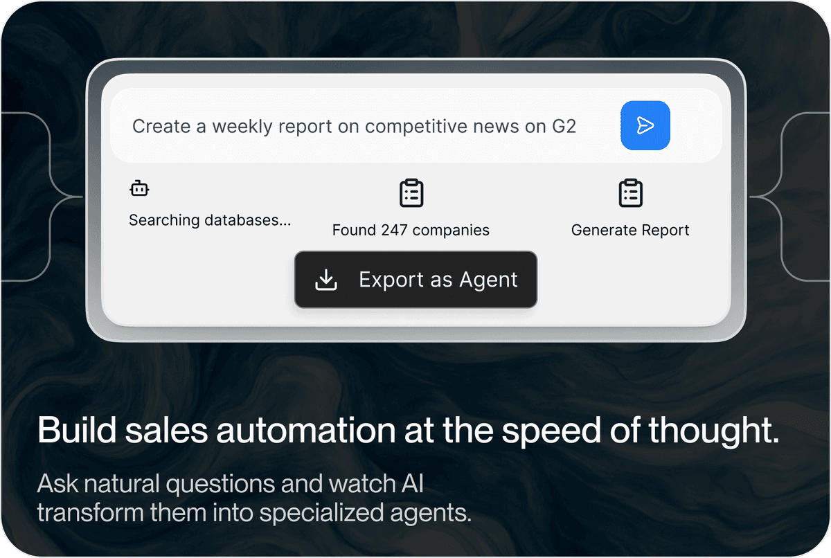 Build sales automation at the speed of thought