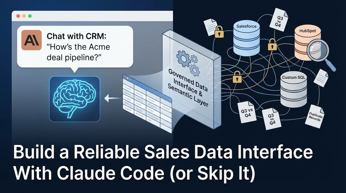 Chat With Your CRM: Build a Sales Data Interface With Claude Code (or Skip It)