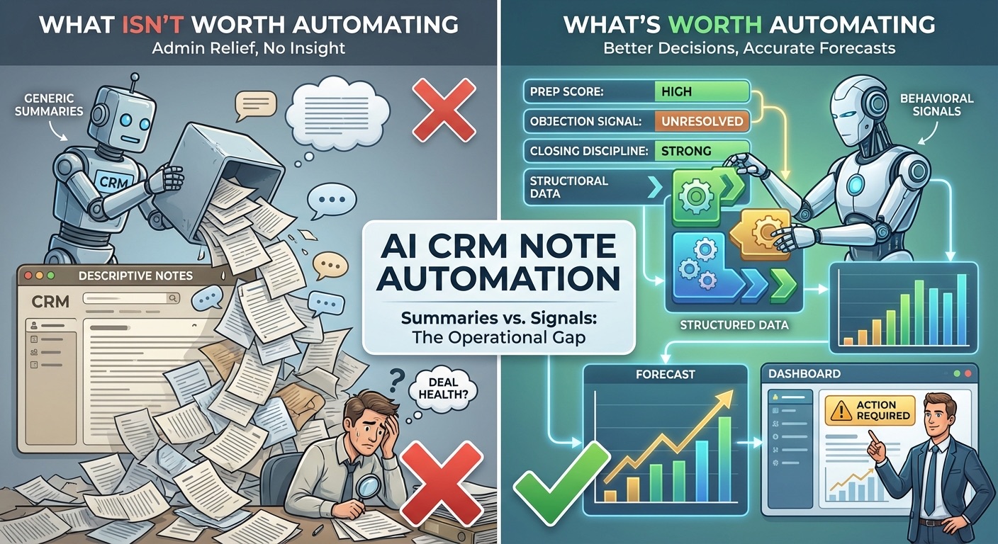 AI CRM Note Automation: What's Worth Automating